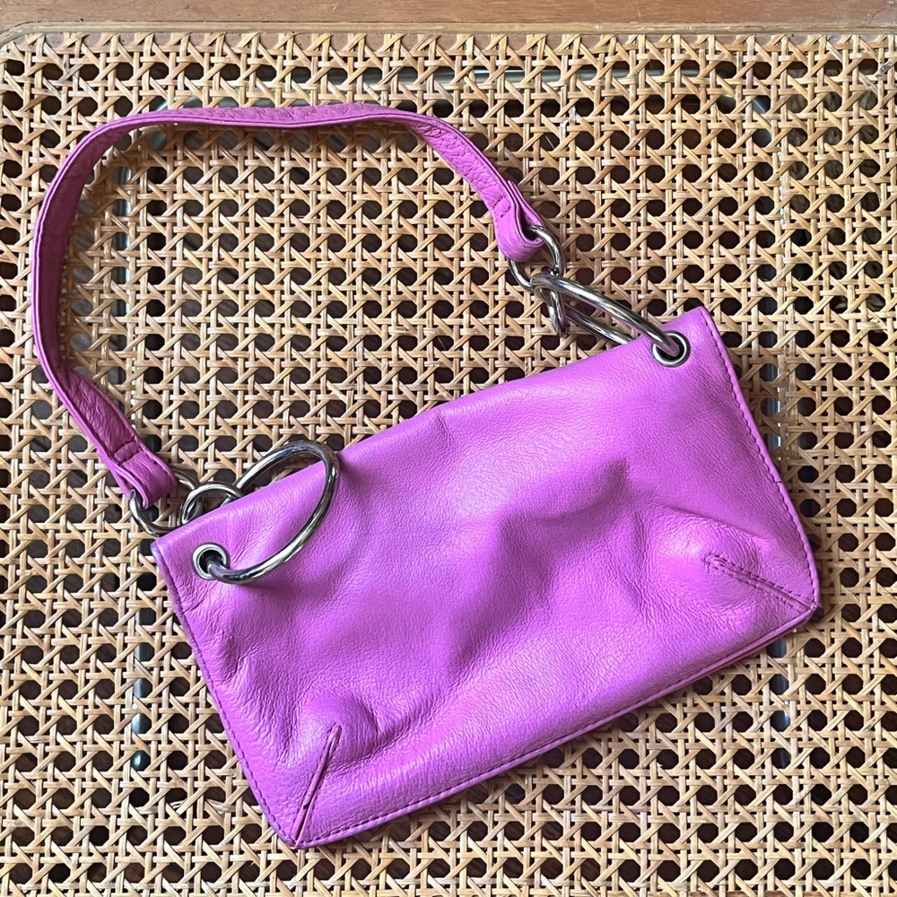 Pink Leather Mini Bag